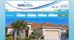 Desktop Screenshot of debbiesvillas.co.uk